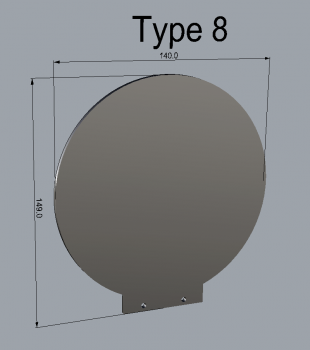 Light-Blade Type 8 inkl. Halter (55mm Aufnahme)
